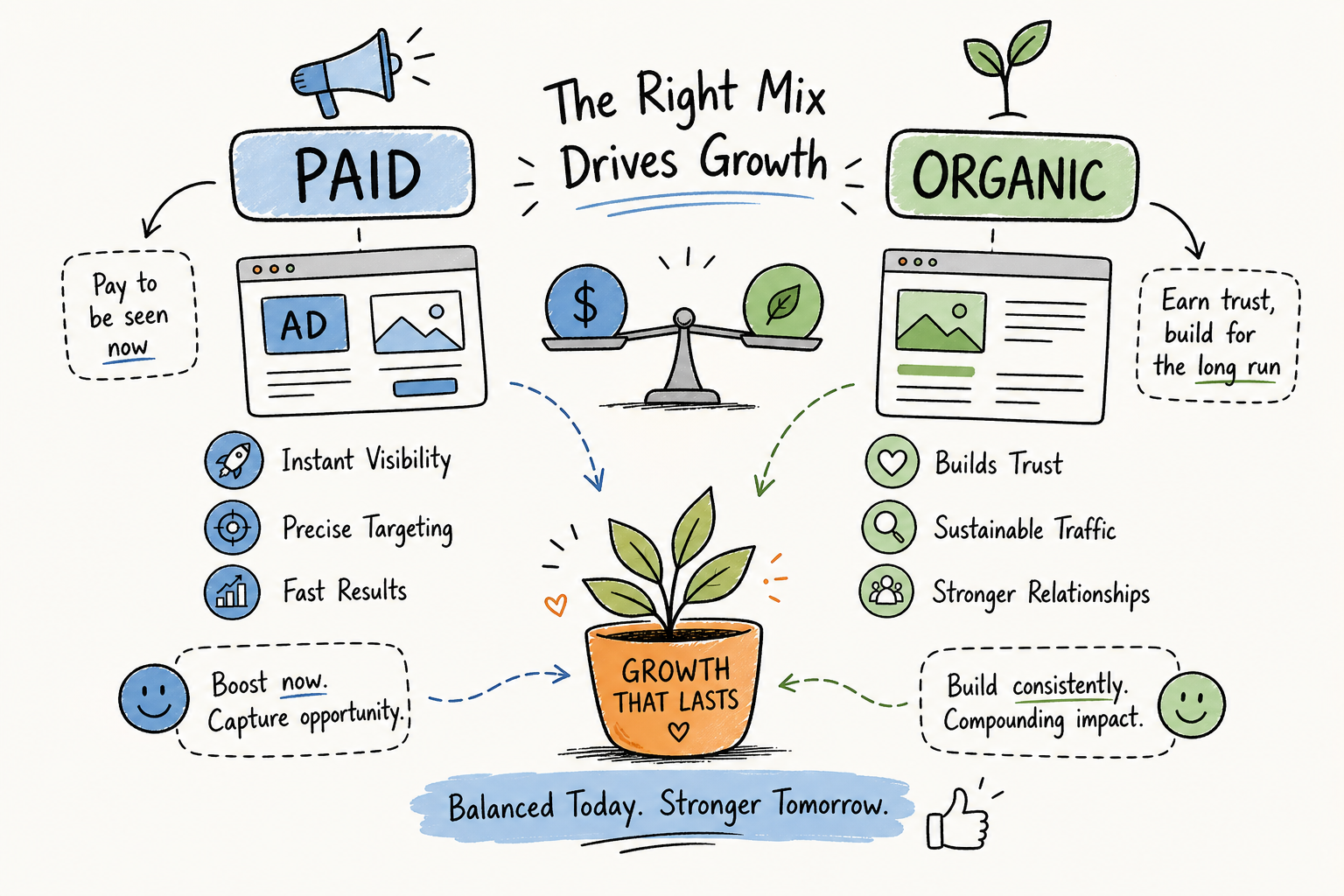 Paid vs Organic: How to Build the Right Marketing Mix