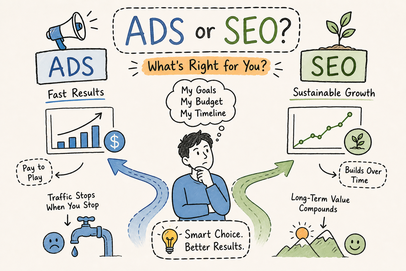 Ads vs SEO: How to Decide What's Right for Your Business
